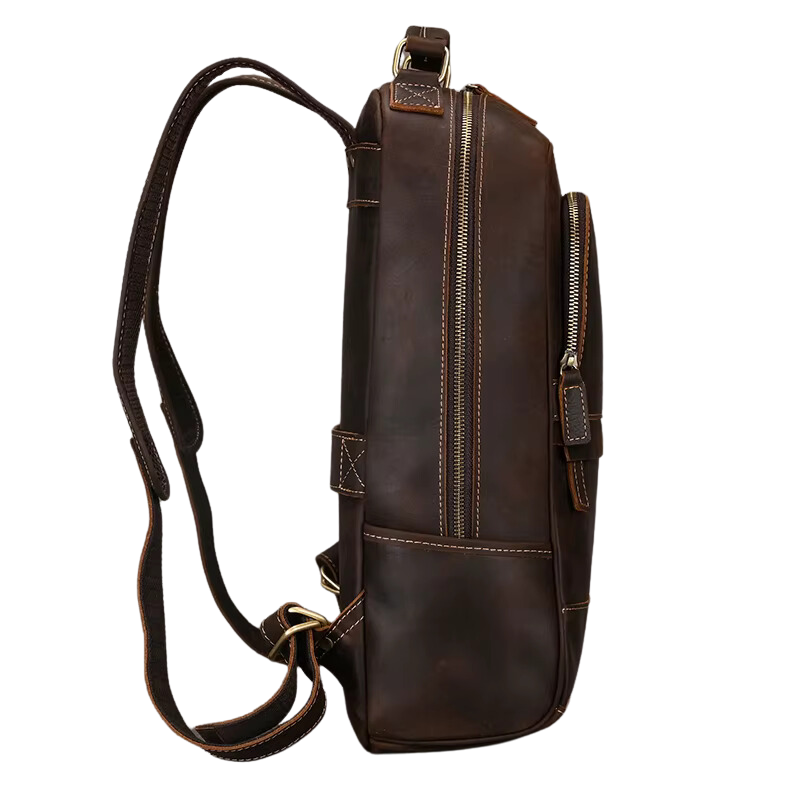 Mochila de Couro Genuíno "Brecce" Forli
