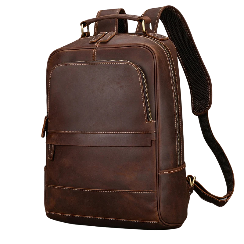 Mochila de Couro Genuíno "Brecce" Forli