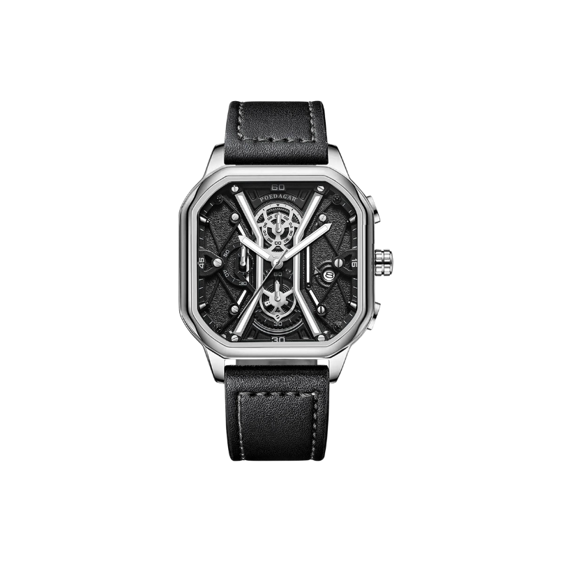 Relógio com Pulseira de Couro "Brecce" Trieste