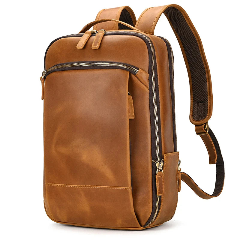 Mochila de Couro Genuíno "Brecce" Andria